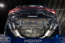MBRP KIA K5 GT T304 stainless steel Catback Exhaust System with CF Tips 2021 - 2024 MBRP KIA K5 GT T304 stainless steel Catback Exhaust System with CF Tips 2021 - 2024
